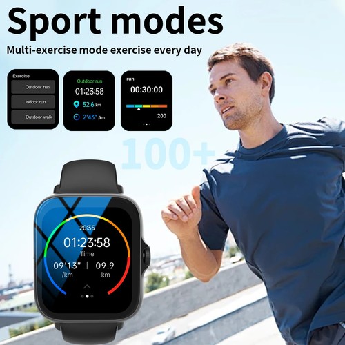 Smart Watch, Sports Modes, Calls, Messages, compatible with Android and iPhone - 第 4/11 張圖片