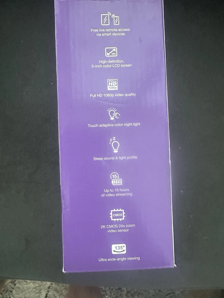 MONITOR DE VIDEO INTELIGENTE DE ALTA DEFINICIÓN VTECH 2 CÁMARAS - ¡TOTALMENTE NUEVO! - RM5856-2HD Foto 3 de 4