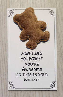 Pocket Hug ~ Teddy Bear ~ Brown ~ Comfort ~ Anxiety Support ~ Soft