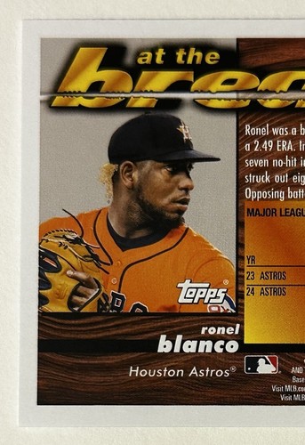 2024 Topps Archives At The Break Karte #95ATB-16 Ronel Blanco Houston Astros RC - Bild 5 von 6