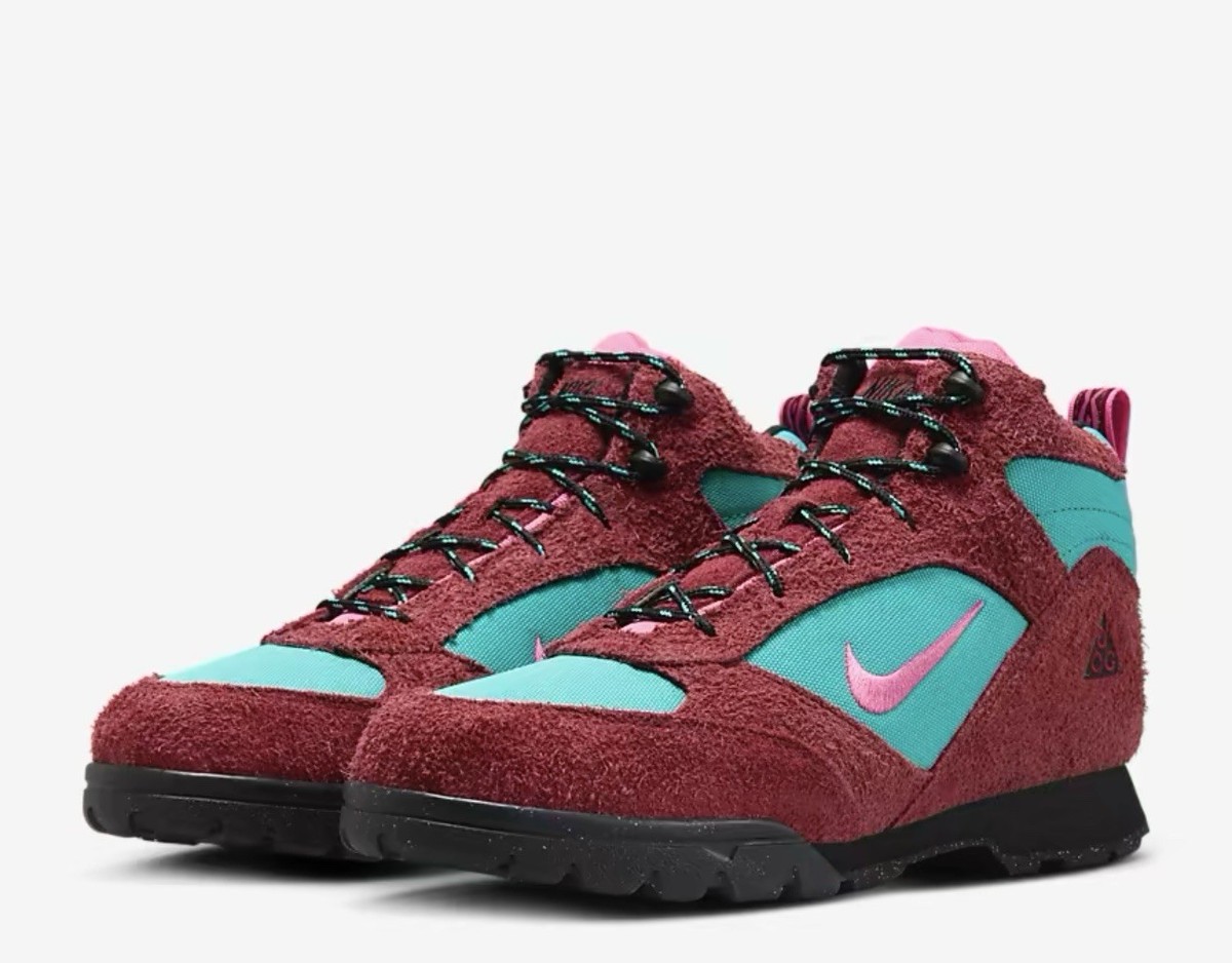 Nike ACG Torre Mid Waterproof Red Pinksicle Dusty Cactus Boots