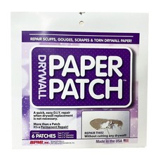 BPMI Drywall Paper Patch - 6 Patch Variety Sizes