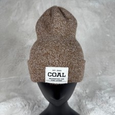 Coal Headwear Beanie Hat Adult Tan One Size Heathered Cuffed Logo Outdoors
