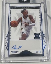 Leaf 2023 Trinity Bennedict Mathurin Autograph Rookie #BA-BM1 /30 Basketball