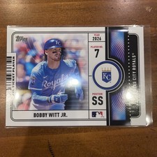 2026 Topps Series 1 Bobby Witt Jr. Big Ticket Player #BTP-16