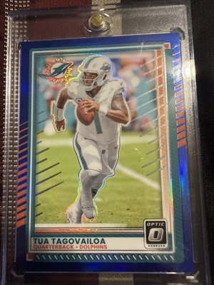2025 Panini Donruss Optic Tua Tagovailoa #39 Blue Prizm 119/249