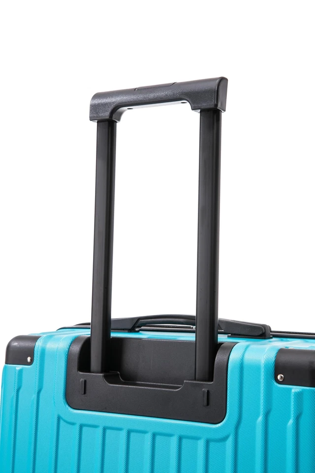 3 Luggage Set, 2-Piece Hardside Spinner Wheel Uprights with Tote, Turquoise - Image 3 of 4