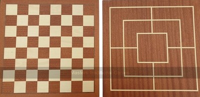 Dal Negro 31 cm Schach und neun Herren Morris Brett (39 mm Quadrate) (UK)