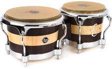 LP Latin Percussion Bongo Drums Set, E-Class - Oak  Walnut