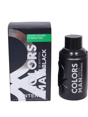 Benetton Colors Man Black Intenso EDP Spray 3.4 oz 100ml Men's Fragrance