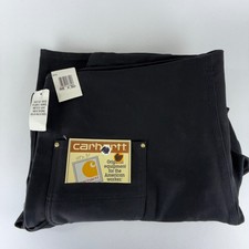 Carhartt Double Knees Duck Bibs Overalls Mens 48x30 R01 BLK Black 5FB NWT NOS
