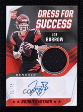 2020 Panini Rookies & Stars Dress for Success Relics 31/75 Joe Burrow Auto 1q7