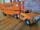 1960-61 Tonka Allied Van Lines Moving Trailer & 1955-59 Semi-Tractor Cab