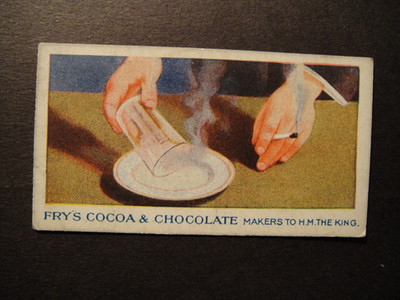 FRY`S COCOA CHOCOLATE TRICKS & PUZZLES #29 MAGIC ILLUSIONS KINDER PARTY SPIELE