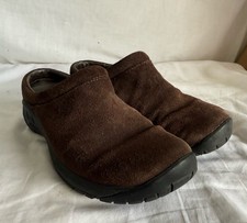 Merrell Women's Encore Nova 4 Brown Suede Slip-On Mule Sz 6 EUC