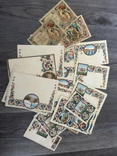 Vintage Religious Christmas Cards 1945 Stationary  Possibly Italian??