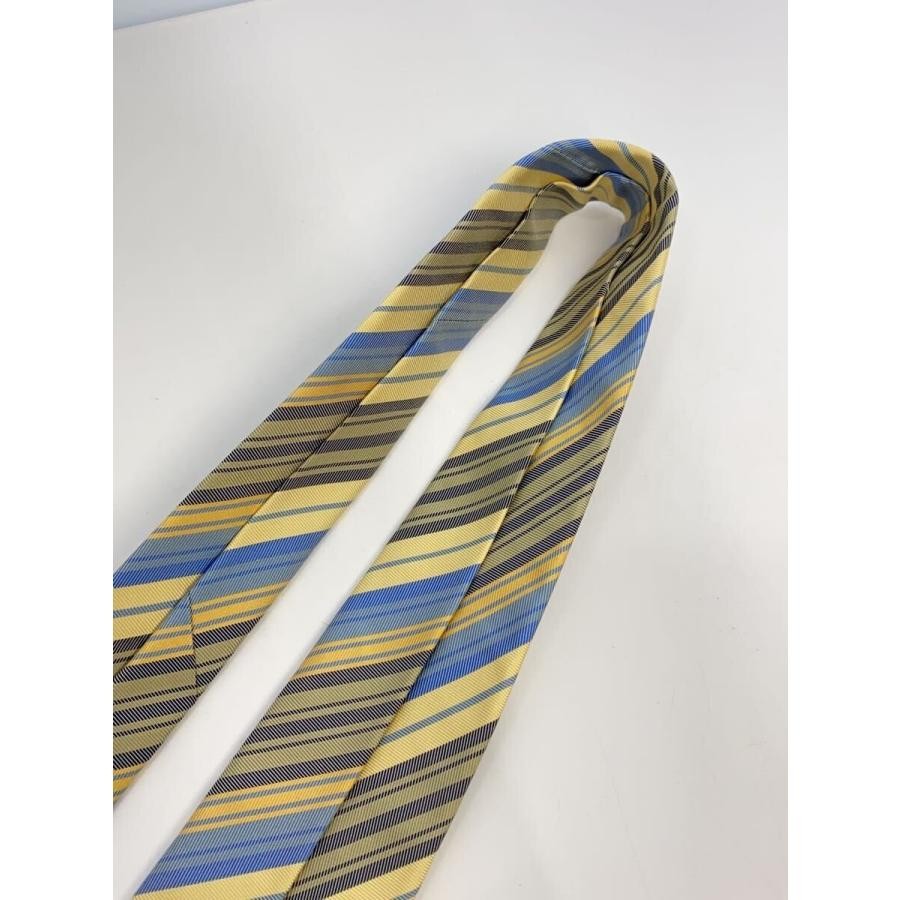 HERMES Silk Tie Blue Solid Made in France Very Go… - image 6