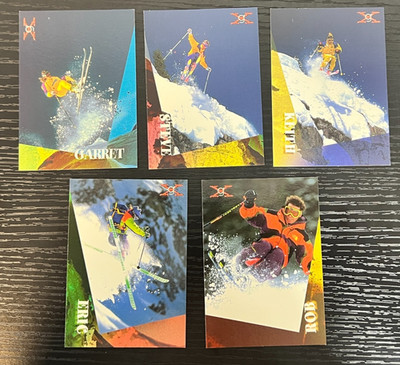 5 Card Lot 1994 Vision Generation Extreme Skiing Herbert, Barteltt, Pehota +