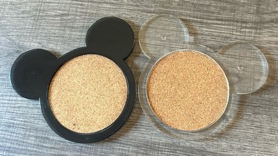 Disney Mickey Mouse Ear Shaped Cork Coasters Set Black & Clear Dishwasher Safe