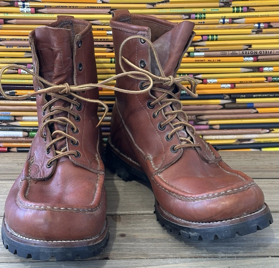 Botas de Mocasín W.C. Russell Caza Hechas a Medida Tirador de Pájaros Lug Para Hombre 9.5 E Foto 2 de 4