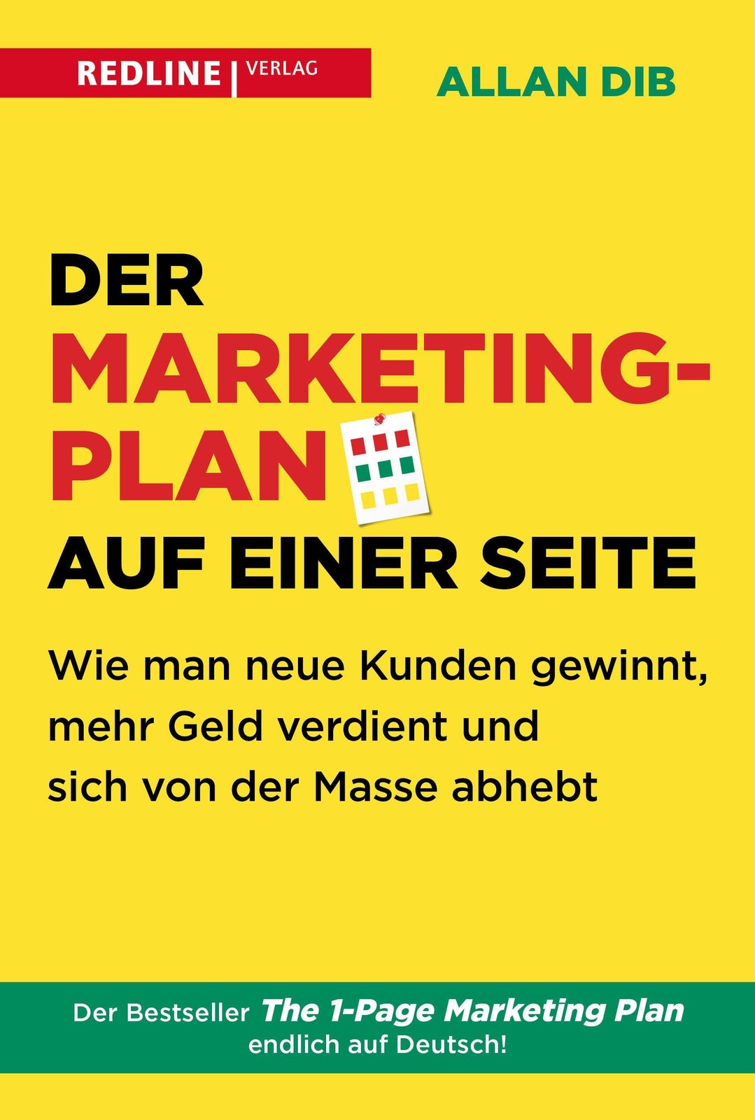 Der Marketingplan auf einer Seite Allan Dib