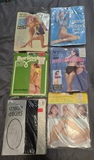 Vintage Pantyhose lot of 6, 1960s 1970s In Original Packages, Unused.