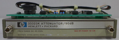 HP 33323K Opt H90 Prog. Attenuator DC-26.5 GHz, 0-90 dB, 10 dB step, 24 VDC