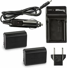 2 Power Rechargeable Batteries and Travel Charger for Sony NP-FZ100