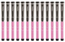 Set of 13 Winn Dri-Tac Golf Grips for Women - Pink/Dark Grey 3DT-GPK
