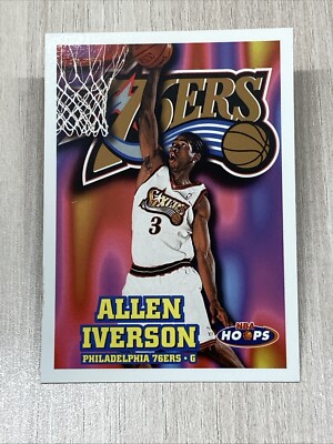 1997-98 NBA HOOPS ALLEN IVERSON, The Answer Philadelphia 76ers - Vintage NBA