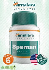 Speman Himalaya USA 6 BOX 360 TABLETS ORGANIC MEN'S HEALTHS CARE