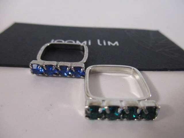 Juego de 2 anillos de cristal punk barroco JOOMI LIM 5,5 NUEVOS SIN ETIQUETAS $120,00 Foto 3 de 4