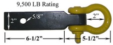 9500lb Shackle Clevis Recovery D Ring 2 Hitch Receiver 9500lb Shackle Clevis Recovery D Ring 2 Hitch Receiver