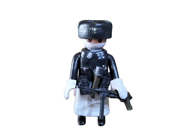 CUSTO2 PLAYMOBIL FIGURA DIVISIÓN TOTTENKOPF TRAJE INVIERNO IIWW
