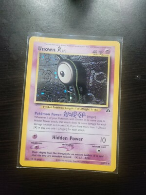 1995 Unown Holo Pokemon Card