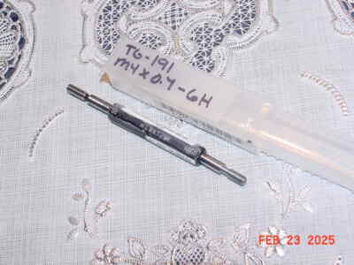 SPI M4 X 07-6H Thread Plug Gage GoPD .---- NoGO .---- TPG-11-60