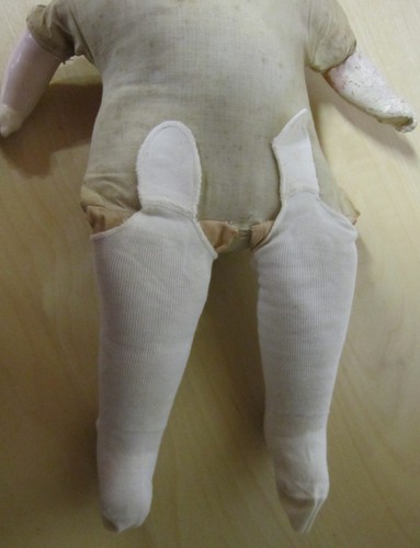 19" early 1922 composition baby marked: N.D Co in original pink dress outfit GC - Picture 7 of 12