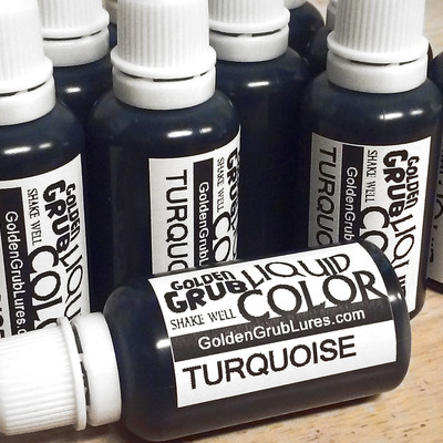 NEW 1 OZ TURQUOISE Liquid Color Dye Fishing Plastic Soft Plastic Bait plastisol