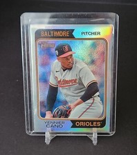 2023 Topps Heritage Yennier Cano Chrome Refractor Serial # /374
