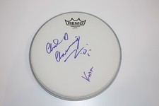 NIRVANA CHAD CHANNING KRIST NOVOSELIC SIGNED 10" REMO DRUMHEAD w/COA PROOF