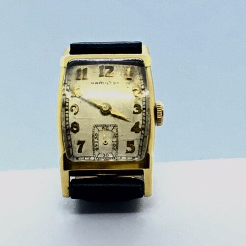 Reloj manual Hamilton Donald M139646 esfera plateada 21 mm oro amarillo 14k - Imagen 3 de 7