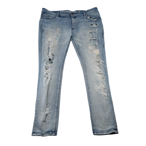 Grindhouse Denim Mens Distressed Light 