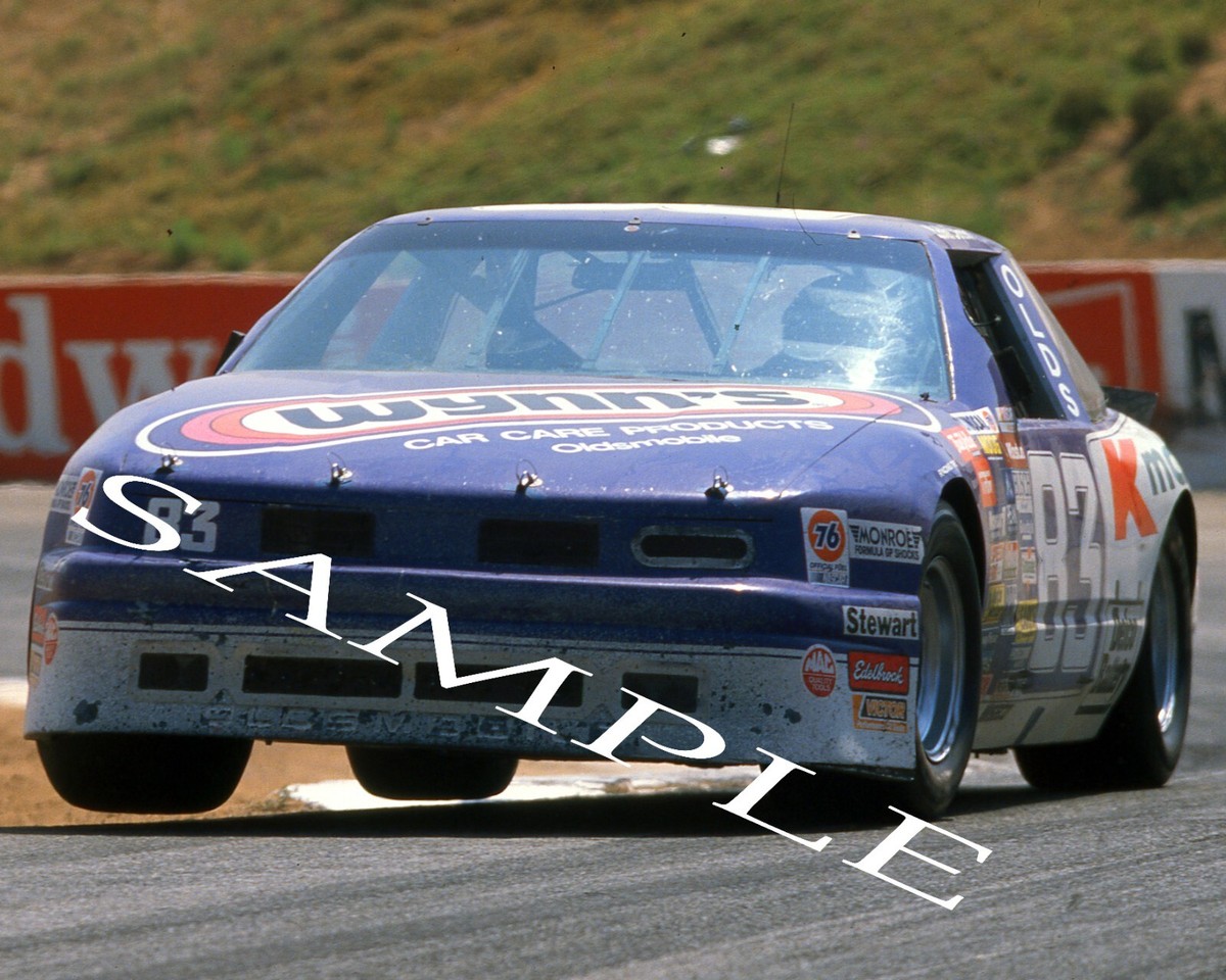 LAKE SPEED 1988 #83 KMART / WYNN'S OLDS ON TRACK AT RIVERSIDE 8X10