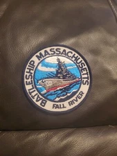 Vintage Battleship Massachusetts Fall River Embroidered Patch