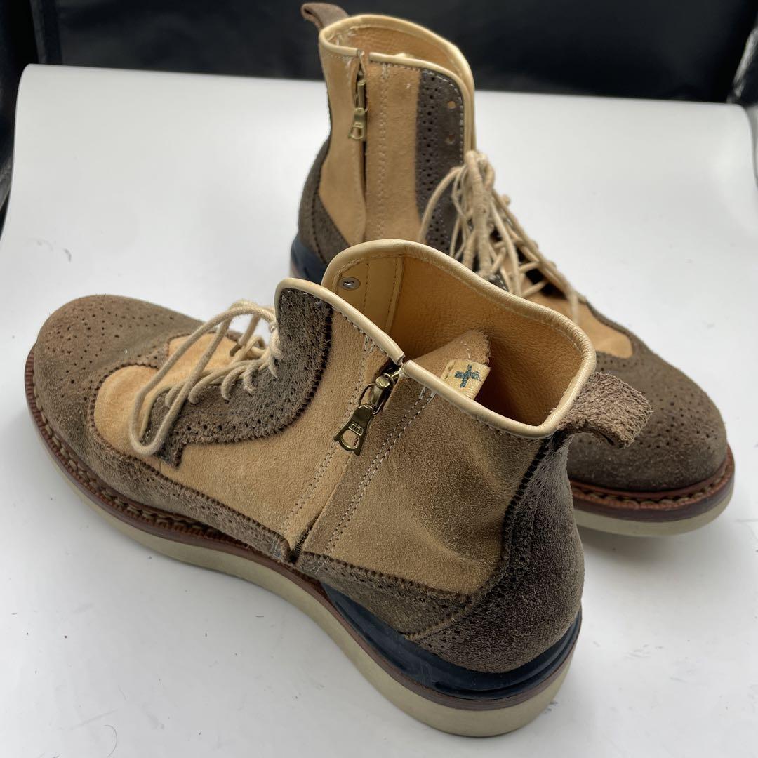 visvim PATRICIAN WT HI-FOLK Boots Beige Suede US 10 Used visvim PATRICIAN WT HI-FOLK Boots Beige Suede US 10 Used