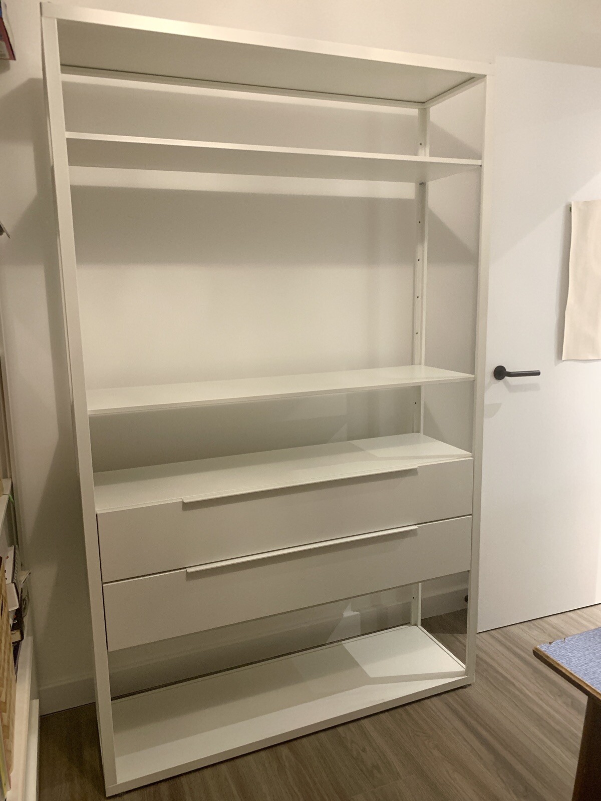 Fjalkinge IKEA Shelving Unit With 2 Drawers White Shelf Storage eBay