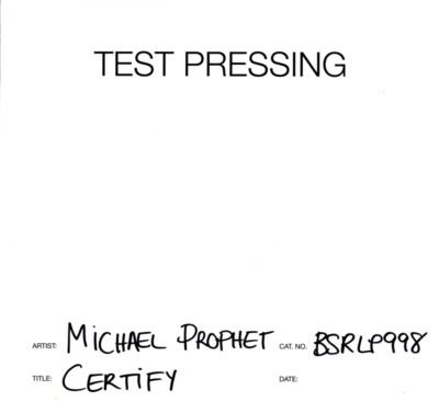 Michael Prophet(Test Pressing Vinyl LP)Certify-Burning Sounds-BSRLP998-M/M