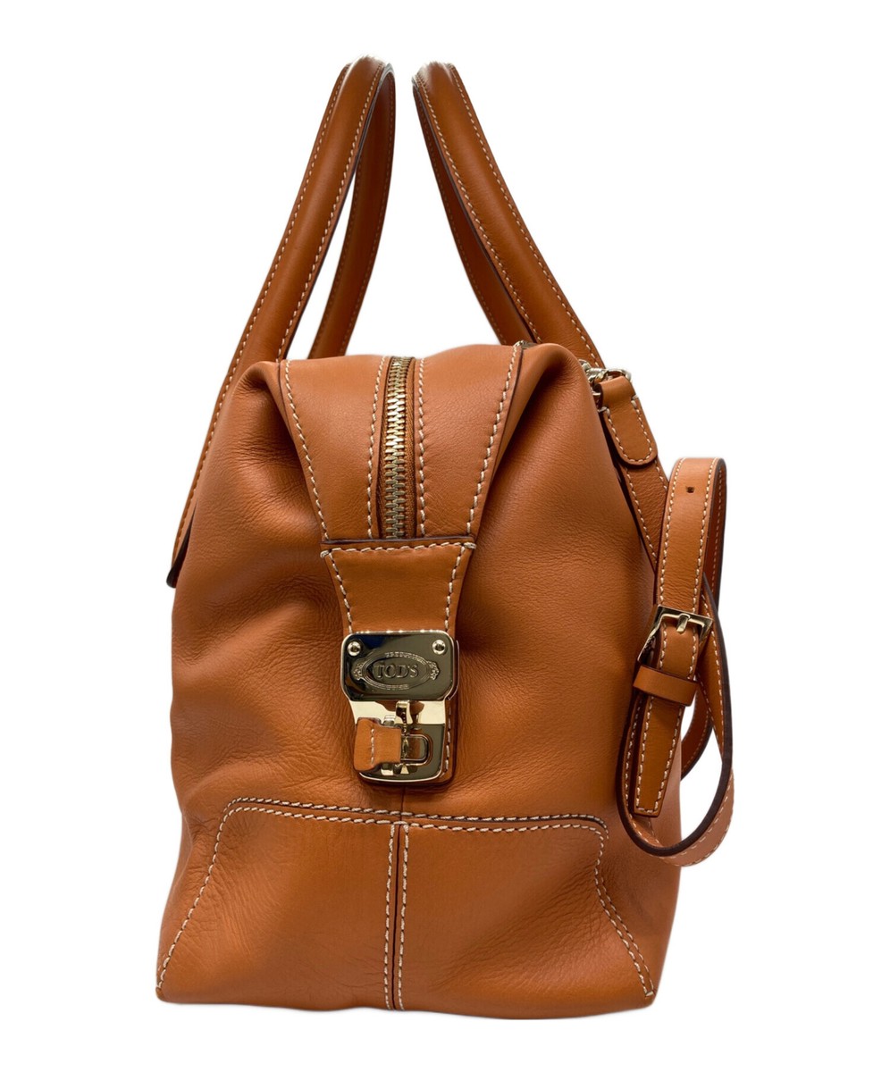 【送料&関税込】Tod's Leather Shoulder Bag TOD'S 2WAY shoulder bag orange leather | eBay