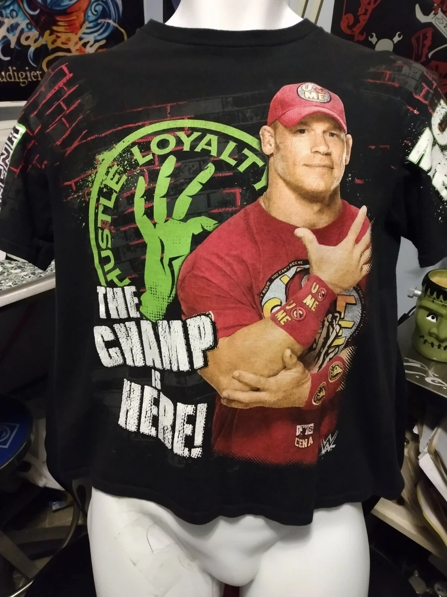 John Cena Champ Is Here WWE Boys Kids T shirt XXL 16 Good