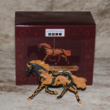 TRAIL OF PAINTED PONIES Horse Dreams Ornament 2.6" Tall Swirls Horse Portraits
